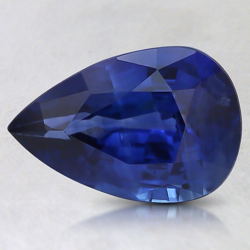 9.5x6.4mm Blue Pear Sapphire
