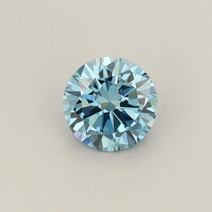 0.33 Ct. Fancy Vivid Blue Round Lab Grown Diamond