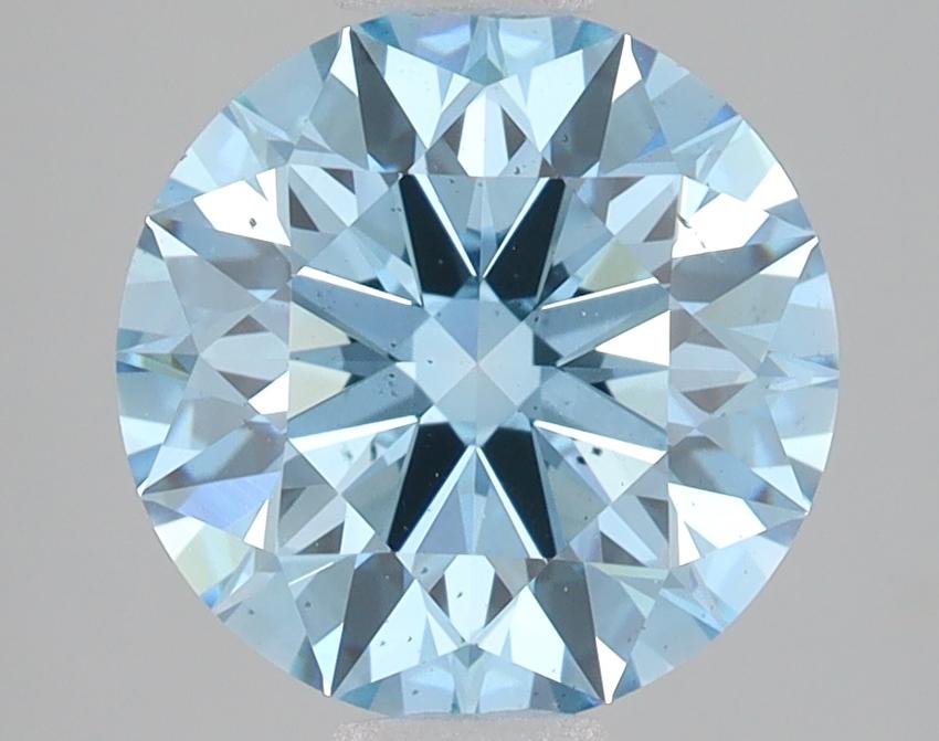 3.03 Ct. Fancy Vivid Blue Round Lab Grown Diamond