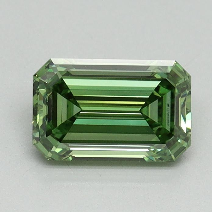 0.92 Ct. Fancy Vivid Green Emerald Lab Grown Diamond