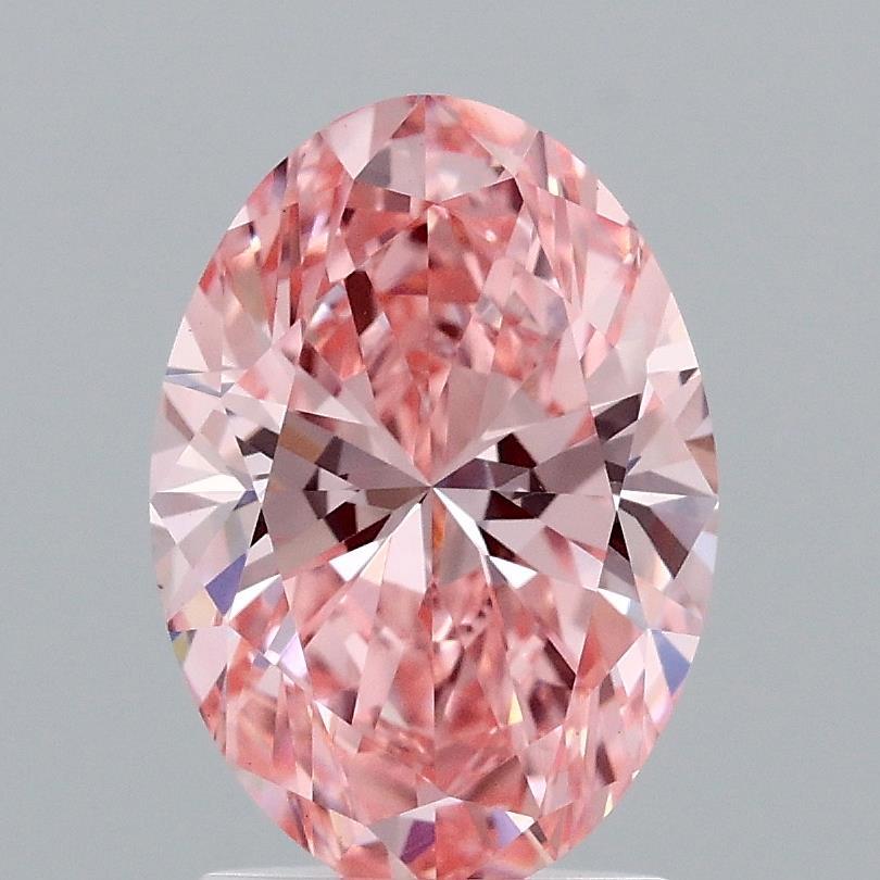 2.00 Ct. Fancy Vivid Pink Oval Lab Grown Diamond