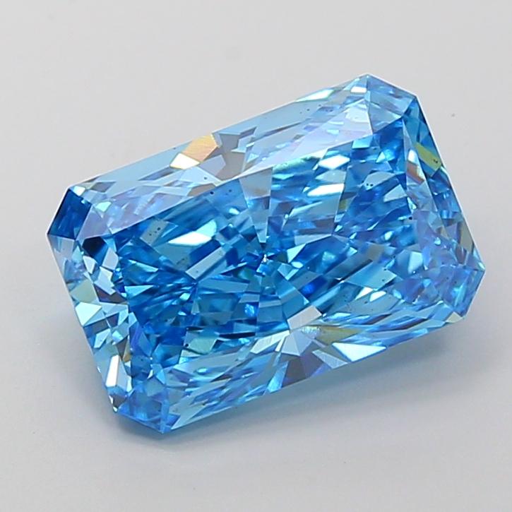 5.00 Ct. Fancy Vivid Blue Radiant Lab Grown Diamond