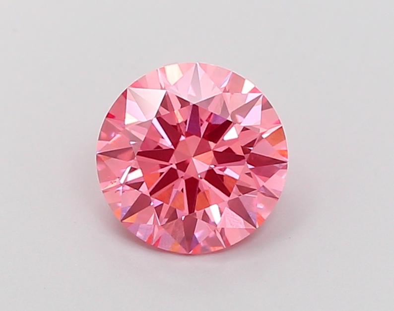 1.52 Ct. Fancy Vivid Pink Round Lab Grown Diamond