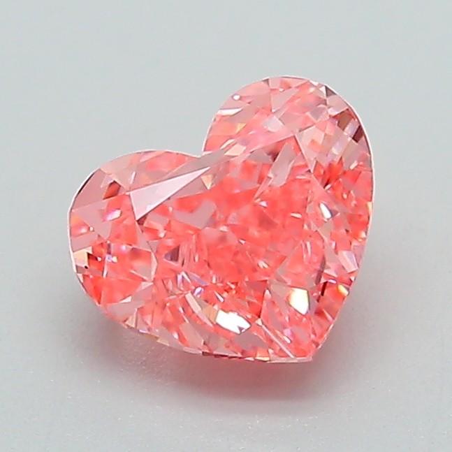 1.06 Ct. Fancy Vivid Pink Heart Lab Grown Diamond