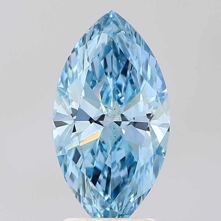 2.06 Ct. Fancy Vivid Blue Marquise Lab Grown Diamond