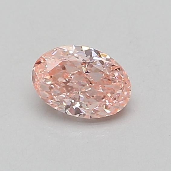 0.61 Ct. Fancy Vivid Pink Oval Lab Grown Diamond