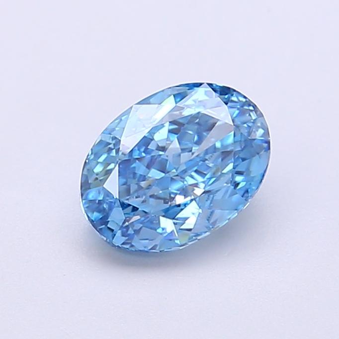 1.00 Ct. Fancy Vivid Blue Oval Lab Grown Diamond