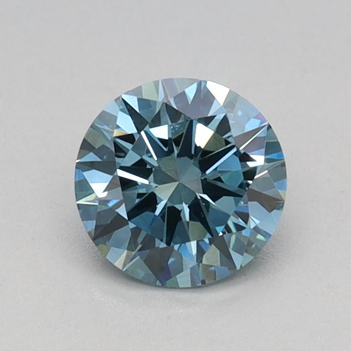 0.44 Ct. Fancy Vivid Blue Round Lab Grown Diamond