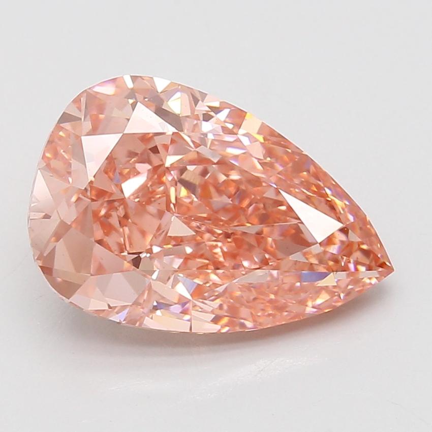 6.10 Ct. Fancy Vivid Pink Pear Lab Grown Diamond