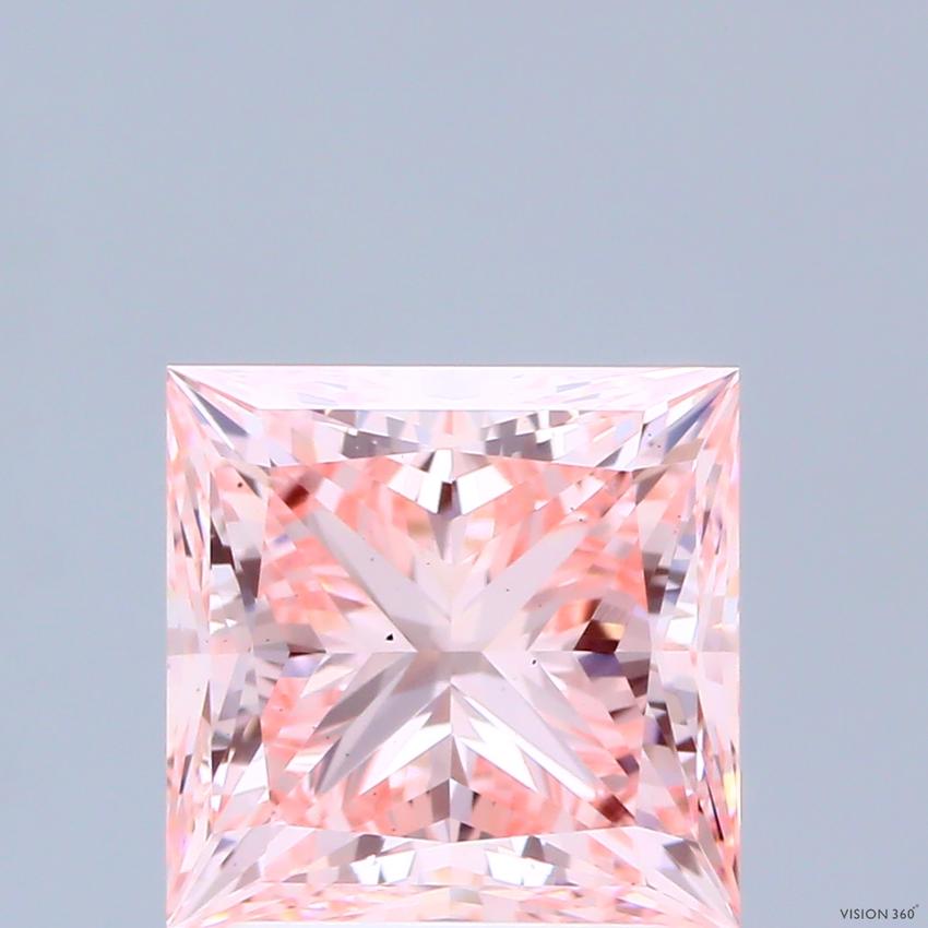 2.67 Ct. Fancy Intense Pink Princess Lab Grown Diamond