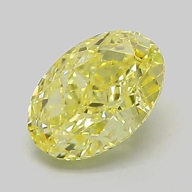 1.05 Ct. Fancy Intense Yellow Oval Lab Grown Diamond