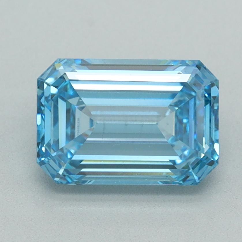2.06 Ct. Fancy Vivid  Blue Emerald Lab Grown Diamond