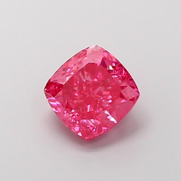 1.77 Ct. Fancy Vivid  Pink Cushion Lab Grown Diamond