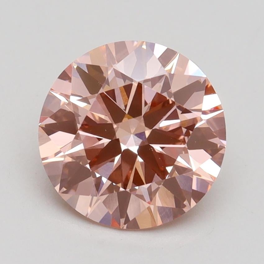 2.01 Ct. Fancy Intense Pink Round Lab Grown Diamond