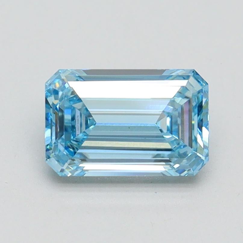 1.10 Ct. Fancy Intense Blue Emerald Lab Grown Diamond