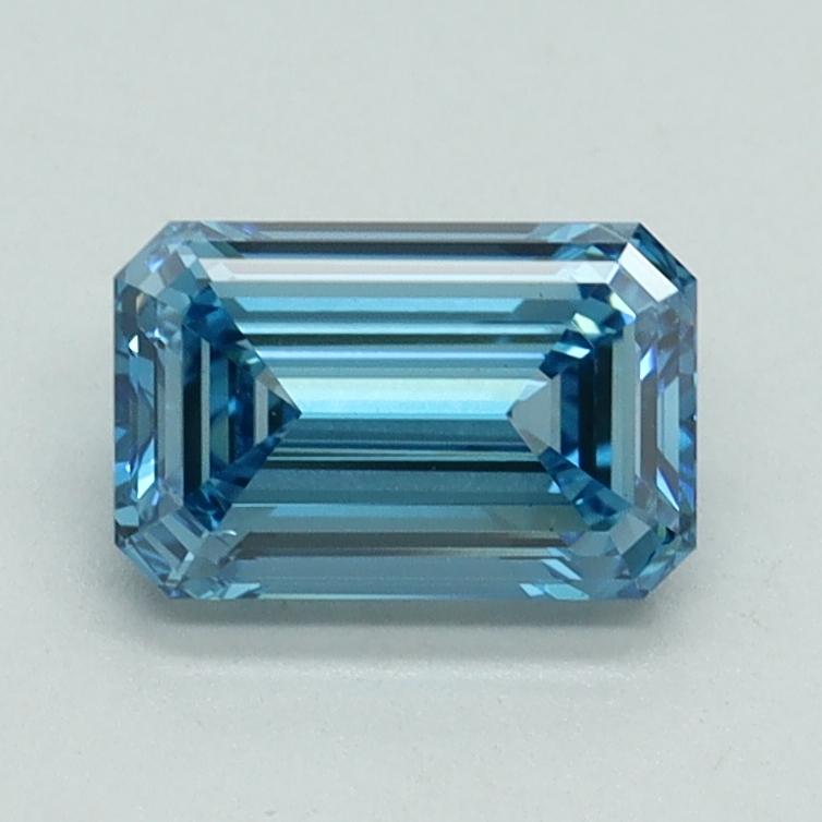 1.02 Ct. Fancy Vivid Blue Emerald Lab Grown Diamond