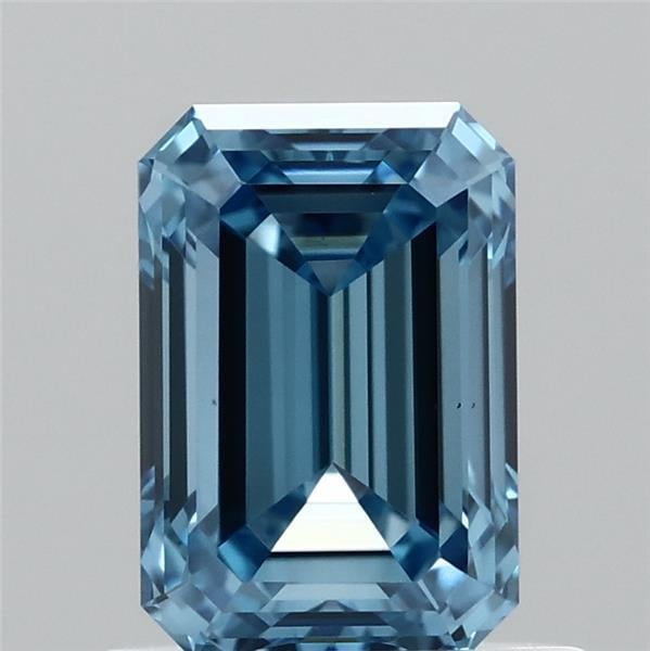 0.92 Ct. Fancy Vivid  Blue Emerald Lab Grown Diamond