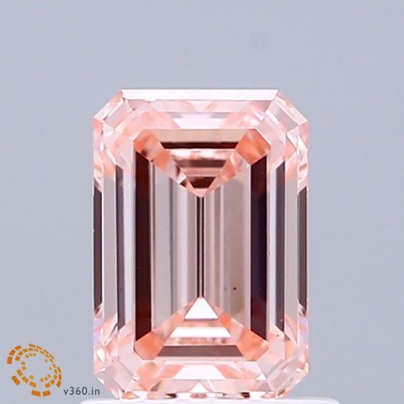 1.10 Ct. Fancy Intense  Pink Emerald Lab Grown Diamond