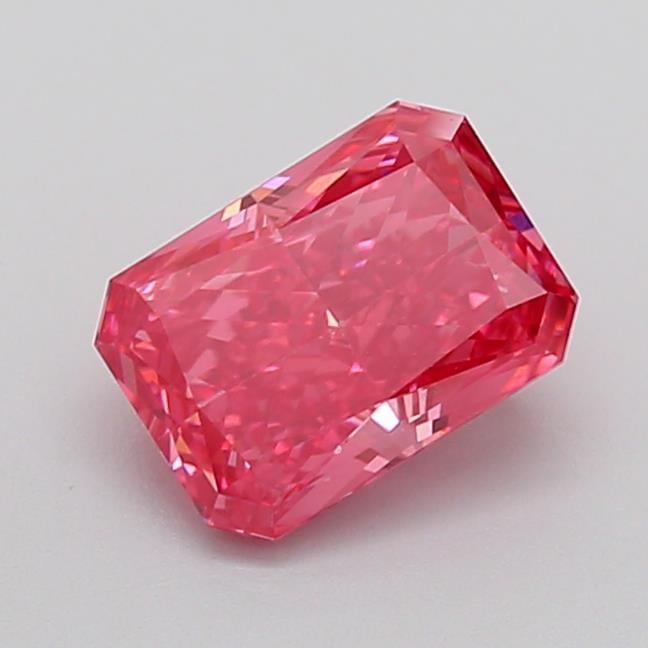 2.11 Ct. Fancy Vivid  Pink Radiant Lab Grown Diamond