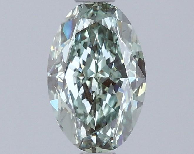 1.09 Ct. Fancy Intense  Green Oval Lab Grown Diamond