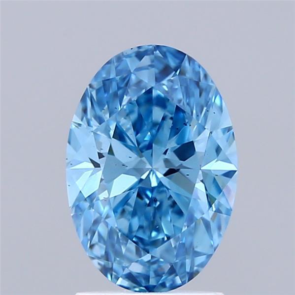 1.50 Ct. Fancy Vivid Blue Oval Lab Grown Diamond