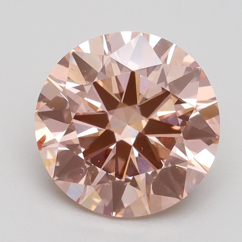 2.63 Ct. Fancy Intense Pink Round Lab Grown Diamond