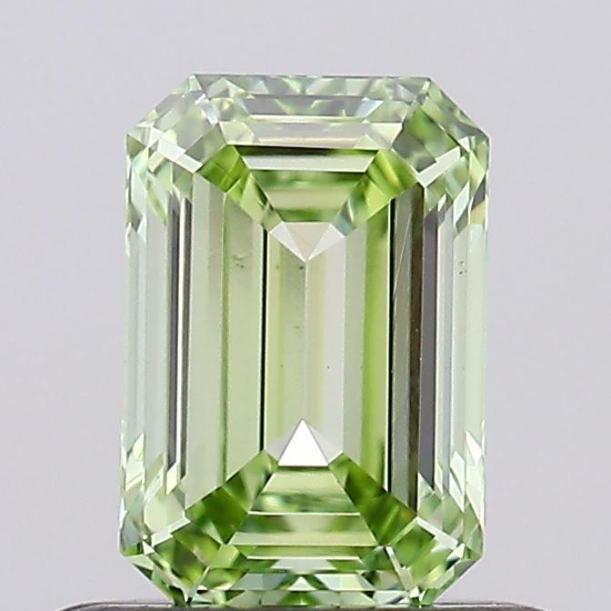 0.55 Ct. Fancy Intense Green Emerald Lab Grown Diamond