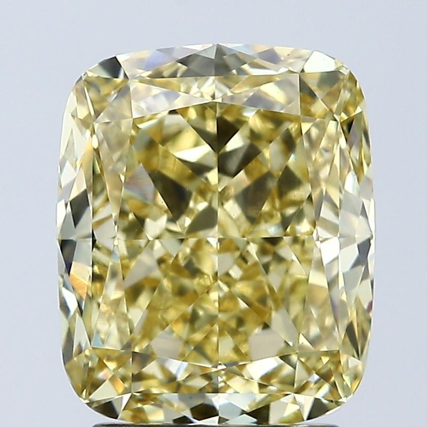 3.06 Ct. Fancy Intense Yellow Cushion Lab Grown Diamond