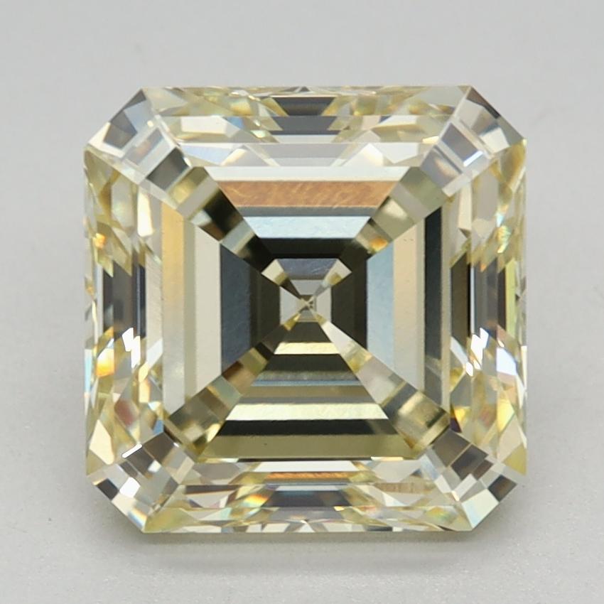 2.65 Ct. Fancy Light Yellow Asscher Lab Grown Diamond