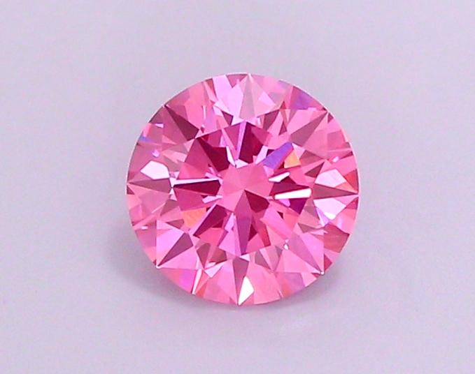 1.23 Ct. Fancy Vivid Pink Round Lab Grown Diamond