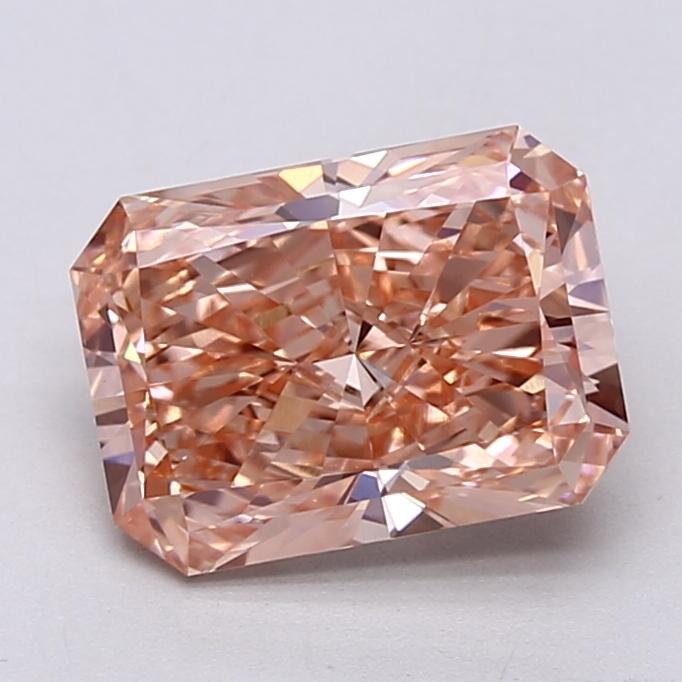 2.90 Ct. Fancy Vivid  Pink Radiant Lab Grown Diamond
