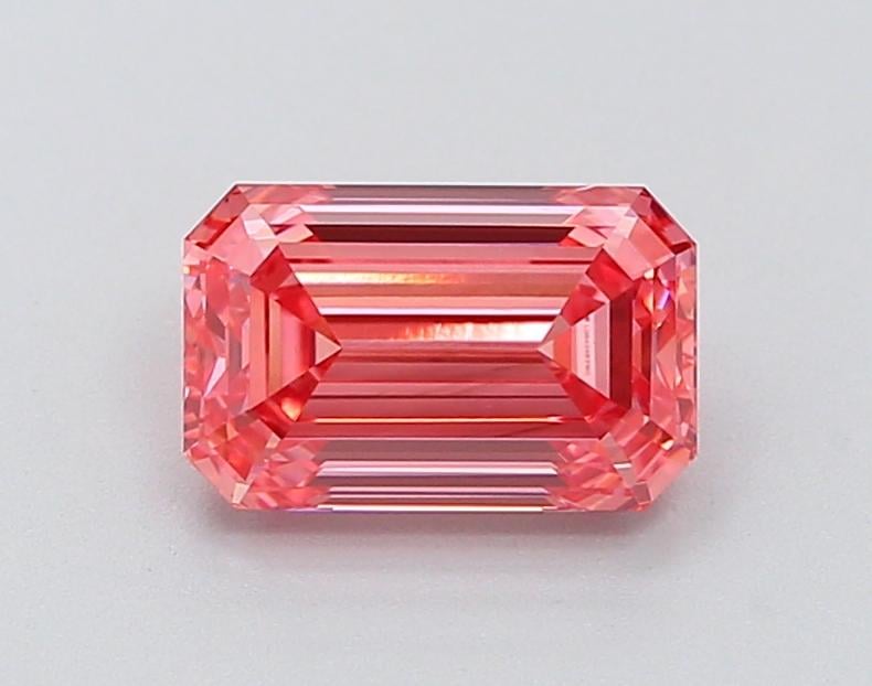 1.56 Ct. Fancy Vivid  Pink Emerald Lab Grown Diamond