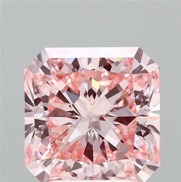 3.15 Ct. Fancy Intense Pink Radiant Lab Grown Diamond