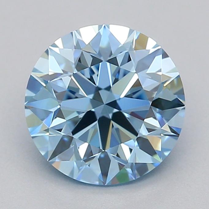 1.08 Ct. Fancy Vivid  Blue Round Lab Grown Diamond