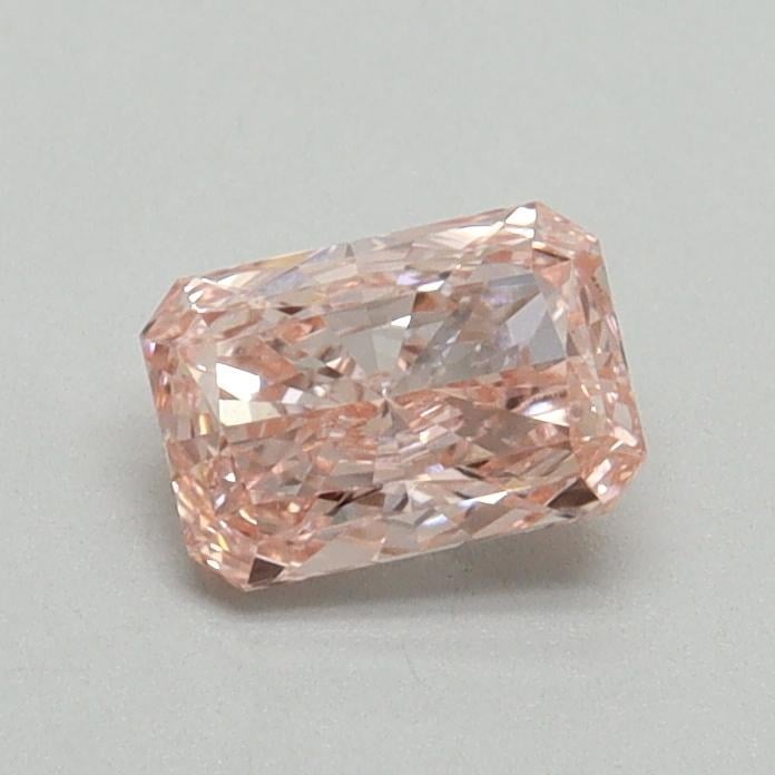 0.52 Ct. Fancy Vivid Pink Radiant Lab Grown Diamond