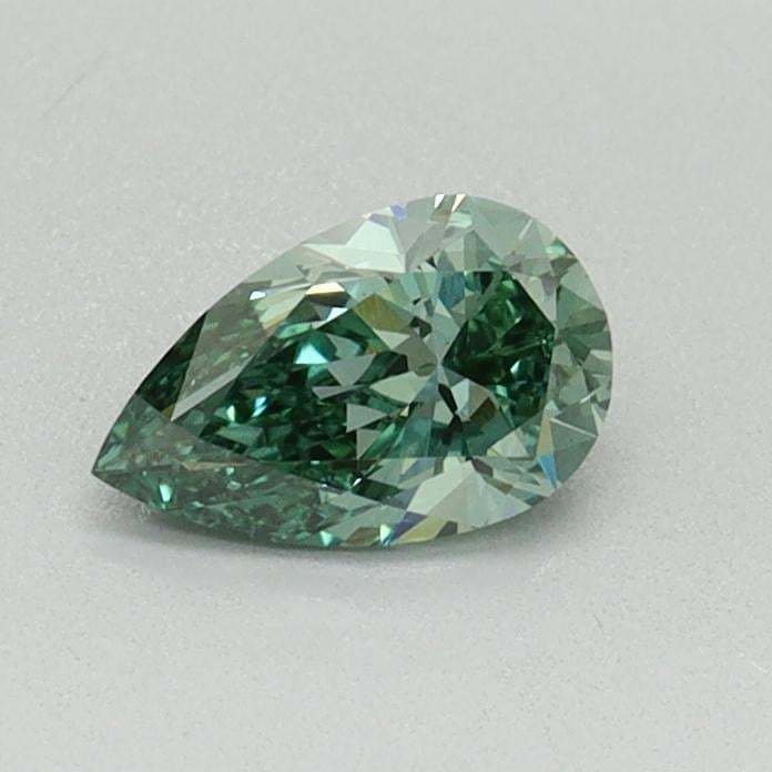 0.40 Ct. Fancy Vivid Green Pear Lab Grown Diamond