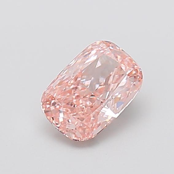 1.06 Ct. Fancy Vivid  Pink Cushion Lab Grown Diamond