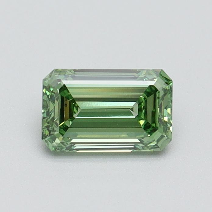0.53 Ct. Fancy Intense Green Emerald Lab Grown Diamond
