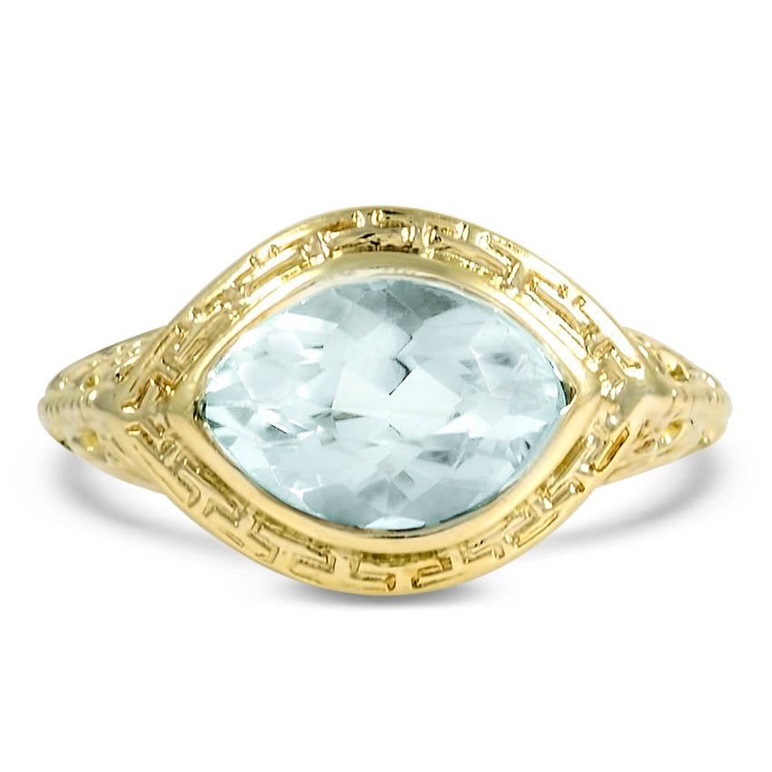 Edwardian Aquamarine Cocktail Ring