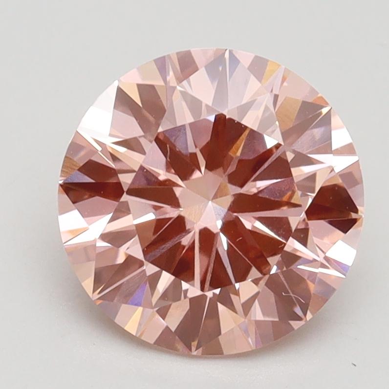 2.09 Ct. Fancy Intense Pink Round Lab Grown Diamond