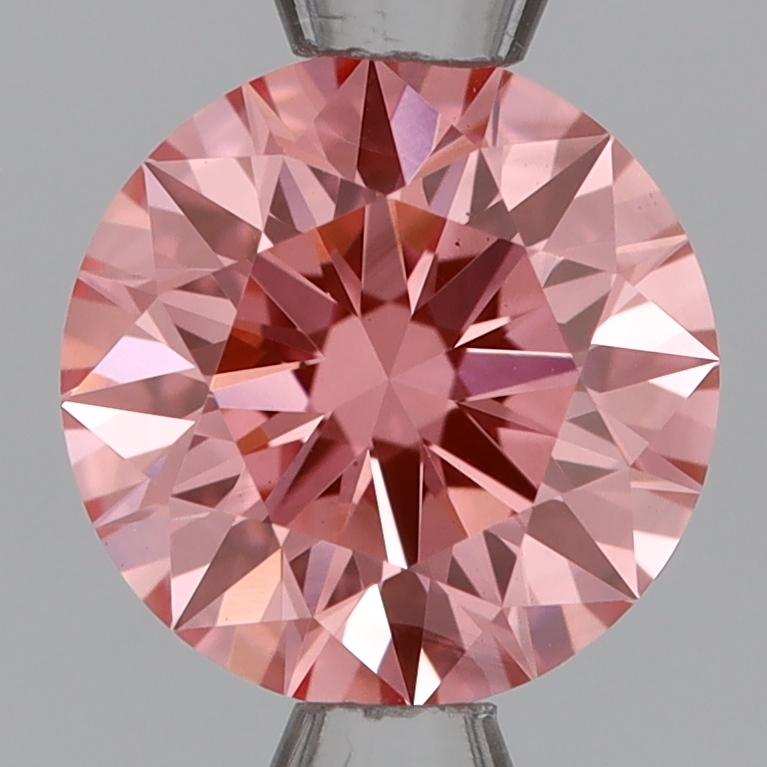 1.07 Ct. Fancy Vivid Pink Round Lab Grown Diamond