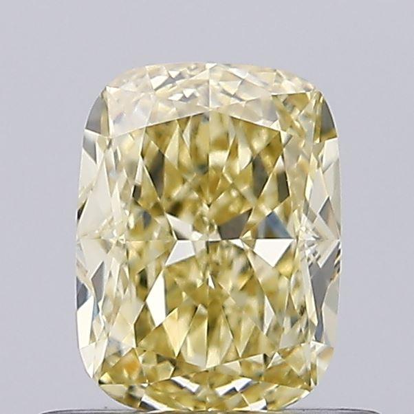 0.62 Ct. Fancy Intense Yellow Cushion Lab Grown Diamond