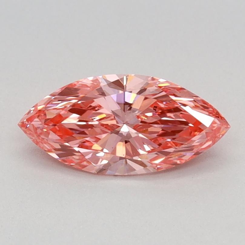 0.56 Ct. Fancy Vivid Pink Marquise Lab Grown Diamond