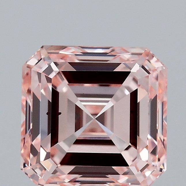 2.02 Ct. Fancy Pink Asscher Lab Grown Diamond