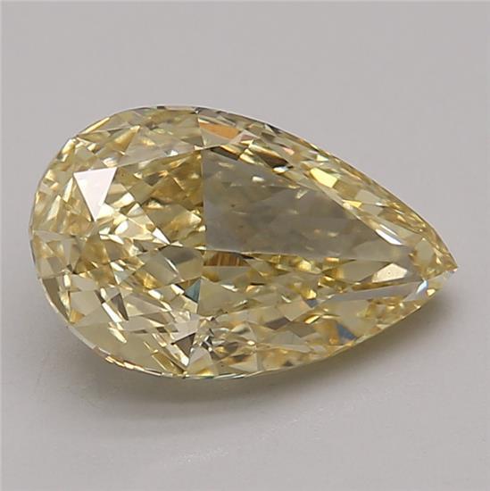 2.15 Ct. Fancy Intense Yellow Pear Lab Grown Diamond