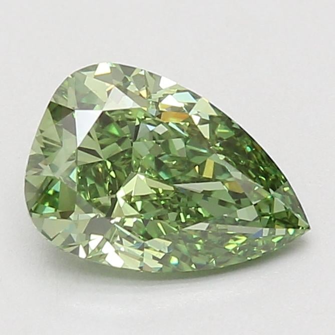 2.07 Ct. Fancy Vivid Green Pear Lab Grown Diamond
