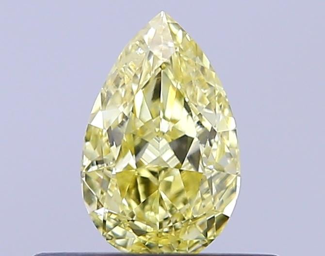 0.40 Ct. Fancy Intense Yellow Pear Lab Grown Diamond