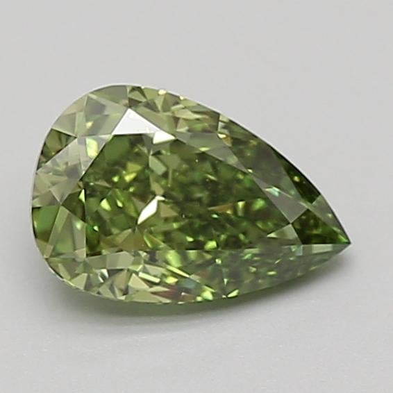 1.05 Ct. Fancy Vivid Green Pear Lab Grown Diamond