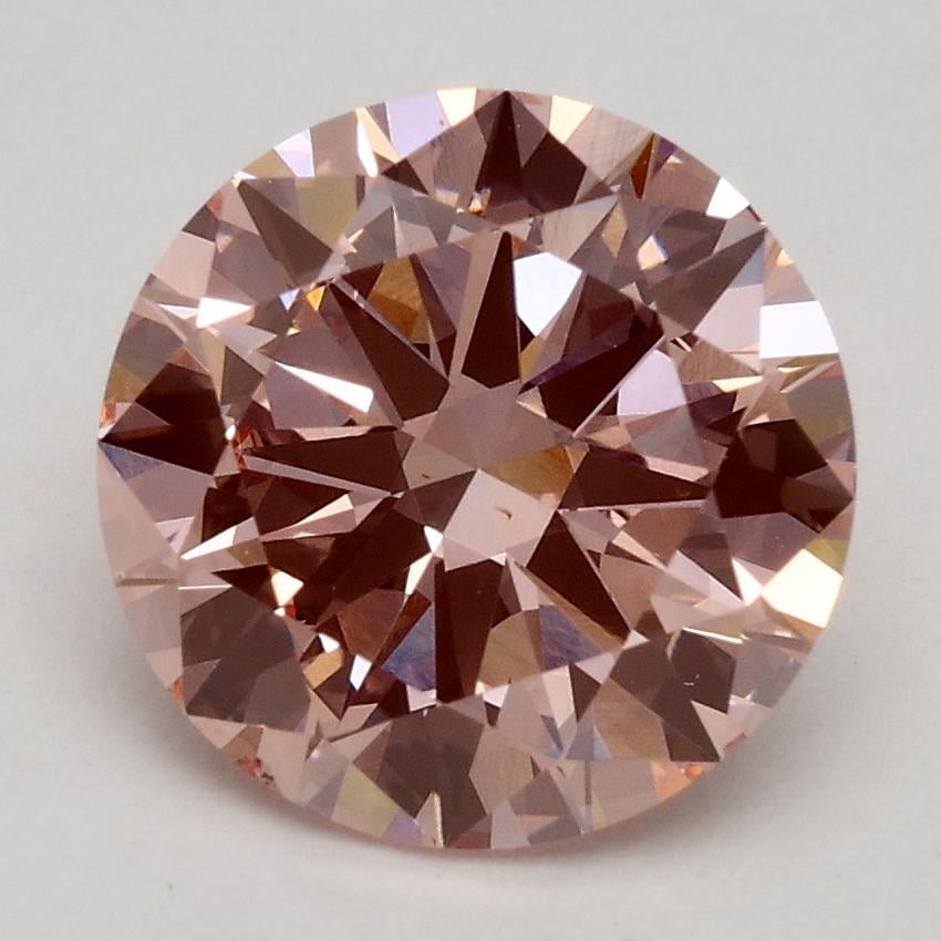 2.20 Ct. Fancy Intense Pink Round Lab Grown Diamond