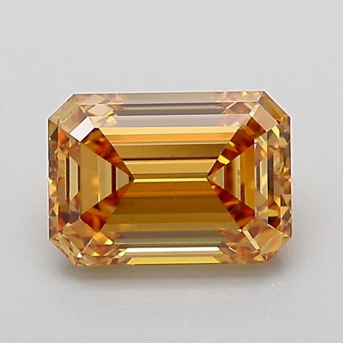 1.08 Ct. Fancy Light  Brown Emerald Lab Grown Diamond